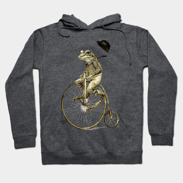 The Penny Farthing Frog Frogs Hoodie TeePublic
